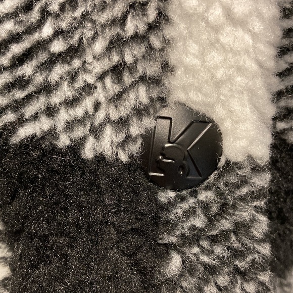 ⭐️ Host Pick!!! ⭐️ NWT - Karl Lagerfeld Paris Buffalo Plaid Teddy Jacket - XL* - Picture 3 of 16